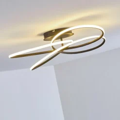 hofstein Plafonnier Belgorod LED Noir, Blanc, 1 lumière, Télécommandes