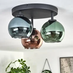 hofstein Plafonnier Belp Noir, 3 lumières