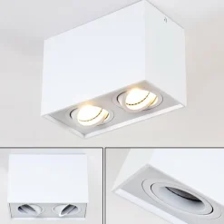 hofstein Plafonnier Betsie Blanc, 2 lumières