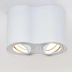 hofstein Plafonnier Betsie Blanc, 2 lumières