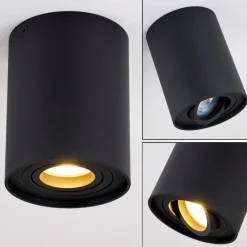 hofstein Plafonnier Betsie Noir, 1 lumière