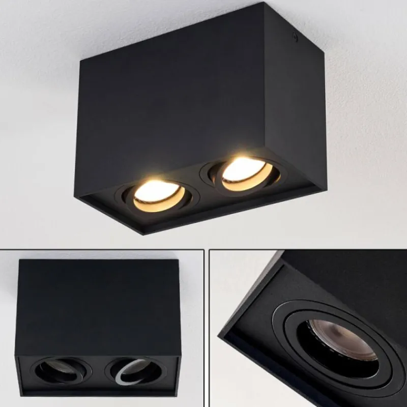 hofstein Plafonnier Betsie Noir, 2 lumières* Plafonniers