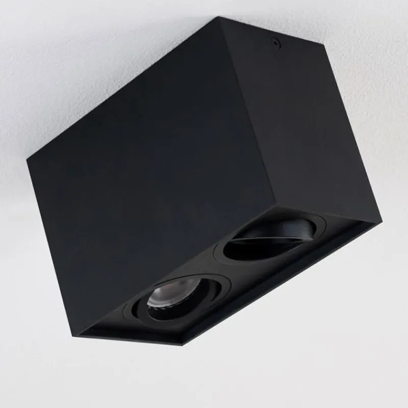 hofstein Plafonnier Betsie Noir, 2 lumières* Plafonniers