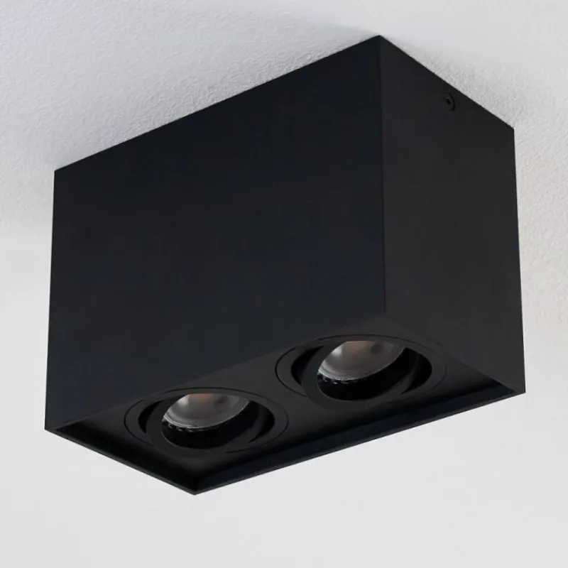 hofstein Plafonnier Betsie Noir, 2 lumières* Plafonniers