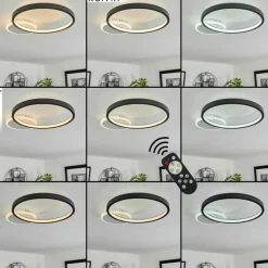 hofstein Plafonnier Bina LED Blanc, 1 lumière, Télécommandes