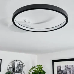 hofstein Plafonnier Bina LED Blanc, 1 lumière, Télécommandes