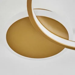 hofstein Plafonnier Bina LED Laiton, 1 lumière, Télécommandes