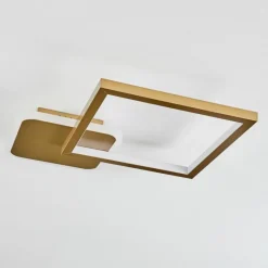 hofstein Plafonnier Bina LED Laiton, 1 lumière, Télécommandes