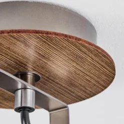 Lampes Vintages & Rétros-hofstein Plafonnier Bitterroot Brun, Bois foncé, 1 lumière