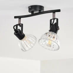 hofstein Plafonnier Bohemia Noir, 2 lumières