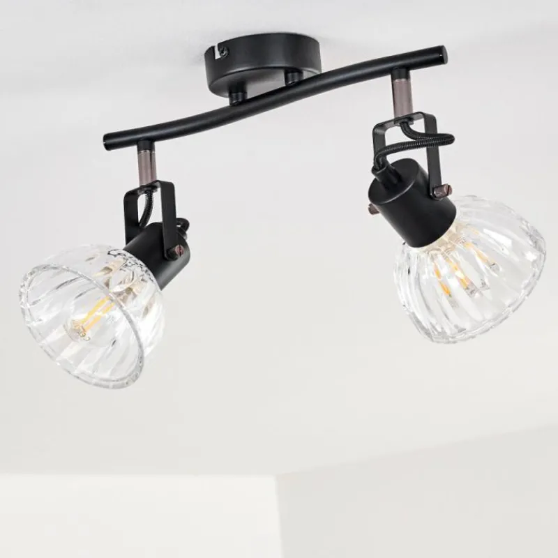 hofstein Plafonnier Bohemia Noir, 2 lumières