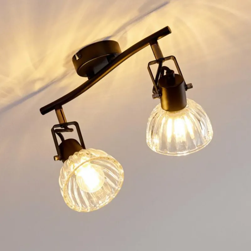 hofstein Plafonnier Bohemia Noir, 2 lumières