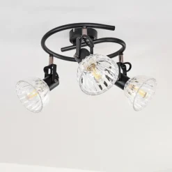 hofstein Plafonnier Bohemia Noir, 3 lumières