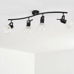 hofstein Plafonnier Bohemia Noir, 4 lumières