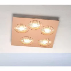 Lampes Dorées-Luminaires Bopp Plafonnier Bopp GALAXY COMFORT LED Or, 5 lumières