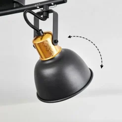 Luminaires Scandinaves-hofstein Plafonnier Borik Noir, 2 lumières