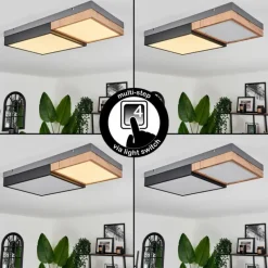 hofstein Plafonnier Bornos LED Anthracite, 1 lumière
