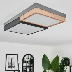 hofstein Plafonnier Bornos LED Anthracite, 1 lumière