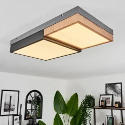 hofstein Plafonnier Bornos LED Anthracite, 1 lumière