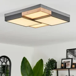 hofstein Plafonnier Bornos LED Anthracite, 1 lumière
