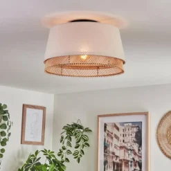 Lampes En Tissu-hofstein Plafonnier Bosatorp Noir, 1 lumière