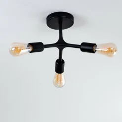 Lampes Vintages & Rétros-hofstein Plafonnier Bottnaryd Noir, 3 lumières