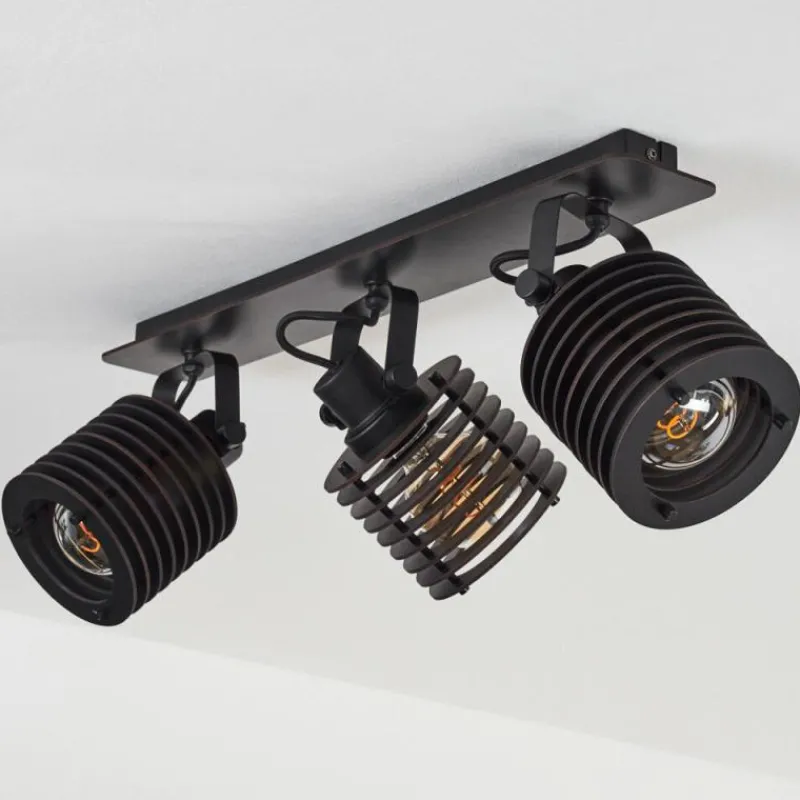 Luminaires Scandinaves-hofstein Plafonnier Boula Noir, 3 lumières