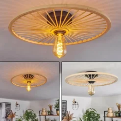 Lampes Vintages & Rétros-hofstein Plafonnier Boutin Noir, 1 lumière