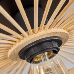 Lampes Vintages & Rétros-hofstein Plafonnier Boutin Noir, 1 lumière