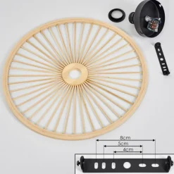 Lampes Vintages & Rétros-hofstein Plafonnier Boutin Noir, 1 lumière