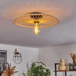 Lampes Vintages & Rétros-hofstein Plafonnier Boutin Noir, 1 lumière