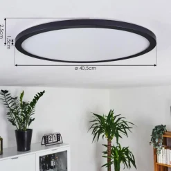 hofstein Plafonnier Boyero LED Noir, 1 lumière* Éclairage Led