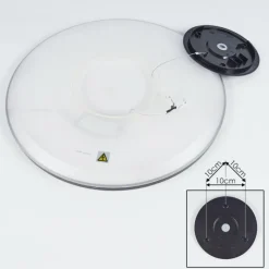 hofstein Plafonnier Boyero LED Noir, 1 lumière* Éclairage Led