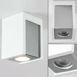 hofstein Plafonnier Braslo Chrome, Blanc, 1 lumière