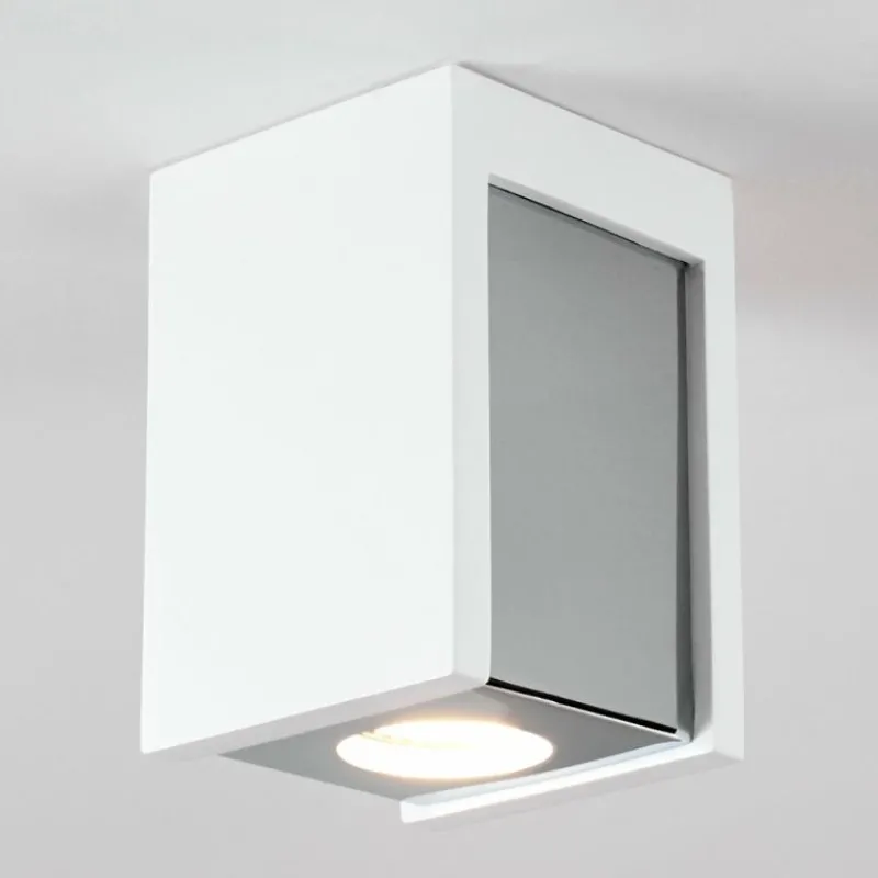 hofstein Plafonnier Braslo Chrome, Blanc, 1 lumière