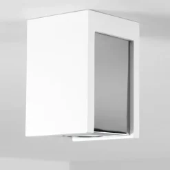 hofstein Plafonnier Braslo Chrome, Blanc, 1 lumière