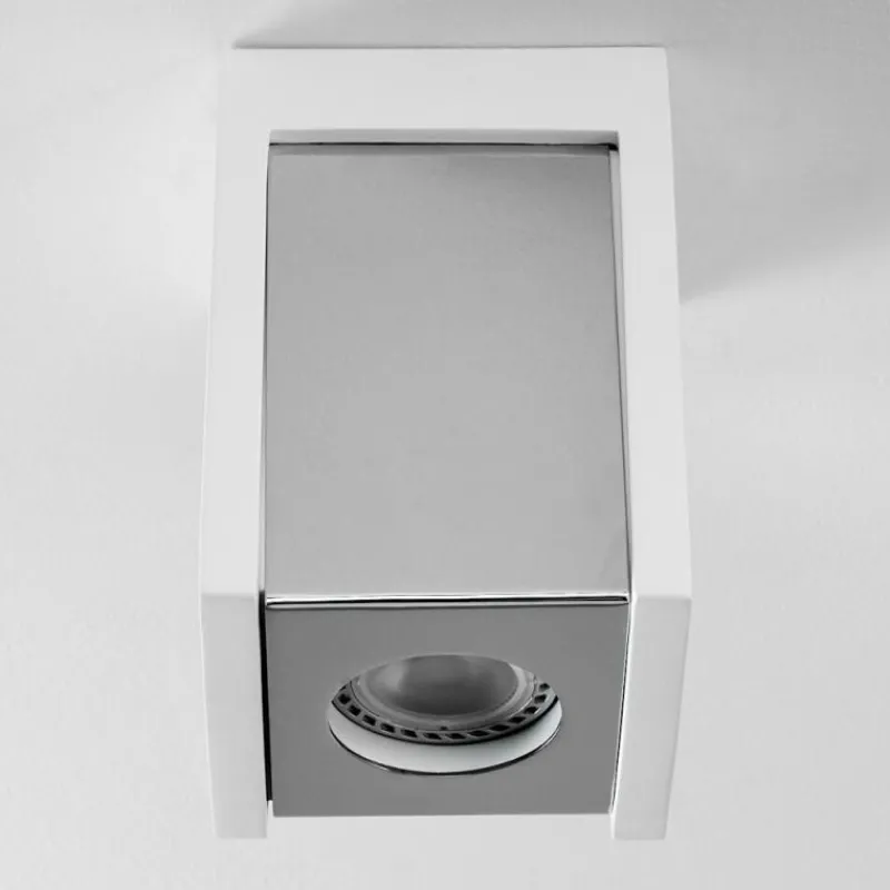 hofstein Plafonnier Braslo Chrome, Blanc, 1 lumière