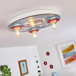 hofstein Plafonnier Brenets Blanc, 3 lumières