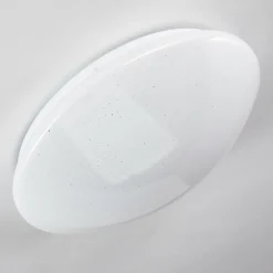 hofstein Plafonnier Brighton Star LED Blanc, 1 lumière, Télécommandes, Changeur de couleurs