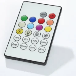 Luminaires Brilliant Plafonnier Brilliant Abie LED Blanc, 1 lumière, Télécommandes, Changeur de couleurs* Éclairage Led