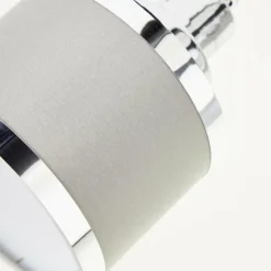 Lampes En Tissu-Luminaires Brilliant Plafonnier Brilliant Alexia Argenté, 2 lumières