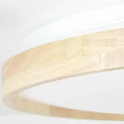 Luminaires Scandinaves-Luminaires Brilliant Plafonnier Brilliant Alson LED Brun, Blanc, 1 lumière, Télécommandes