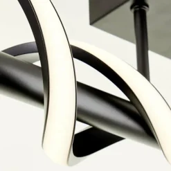 Luminaires Brilliant Plafonnier Brilliant Amalie LED Noir, 1 lumière* Éclairage Led