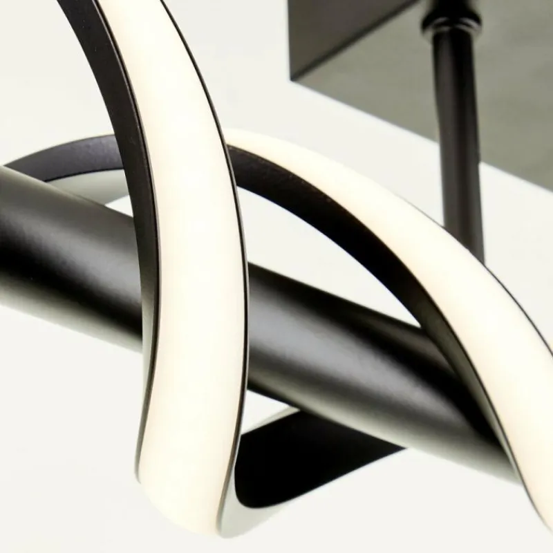 Luminaires Brilliant Plafonnier Brilliant Amalie LED Noir, 1 lumière* Éclairage Led