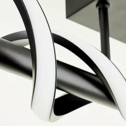 Luminaires Brilliant Plafonnier Brilliant Amalie LED Noir, 1 lumière* Éclairage Led