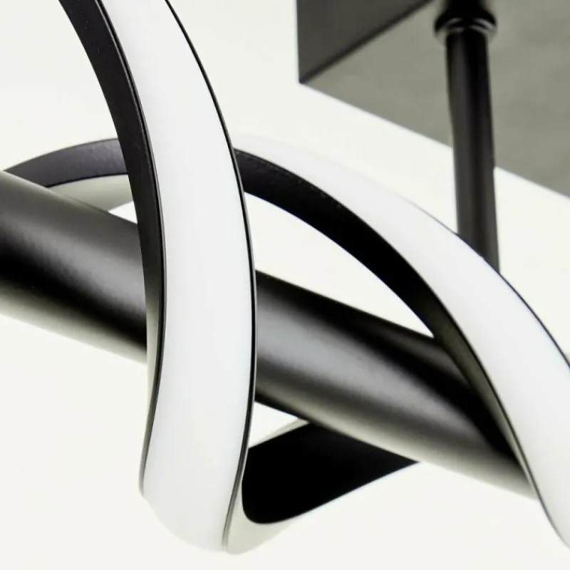 Luminaires Brilliant Plafonnier Brilliant Amalie LED Noir, 1 lumière* Éclairage Led