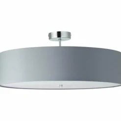 Lampes En Tissu-Luminaires Brilliant Plafonnier Brilliant Andria Chrome, Gris, 3 lumières