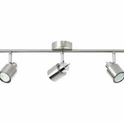 Luminaires Brilliant Plafonnier Brilliant ANDRES Chrome, Nickel mat, 3 lumières* Spots Et Projecteurs