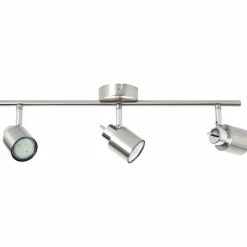 Luminaires Brilliant Plafonnier Brilliant ANDRES Chrome, Nickel mat, 3 lumières* Spots Et Projecteurs