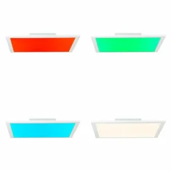 Luminaires Brilliant Plafonnier Brilliant Atira LED Blanc, 1 lumière, Télécommandes, Changeur de couleurs